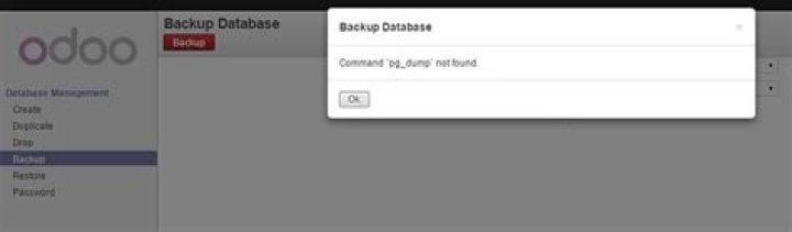 Command pg_dump not found?