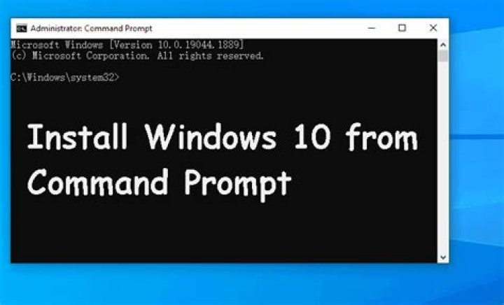 Command Prompt in Windows installer
