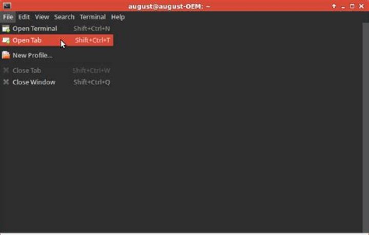 Command to open new tab in the current terminal