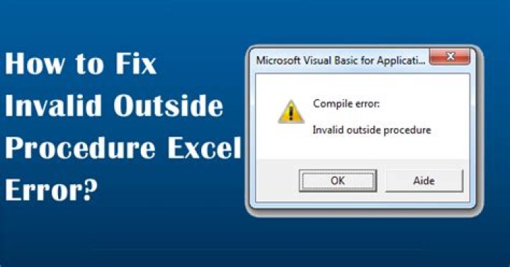 compile error: invalid outside procedure