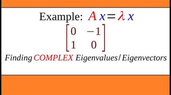 Complex matrix 2x2 eigenvalues determination.