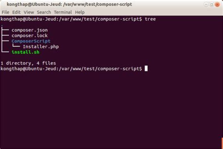 Composer post-install-cmd php script doesn't wait for input