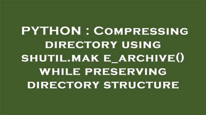 Compressing directory using shutil.make_archive() while preserving directory structure