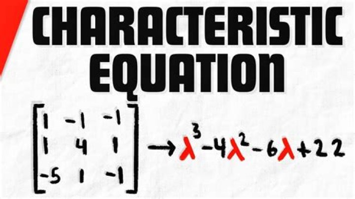 Compute the characteristic equation 3x3 matrix
