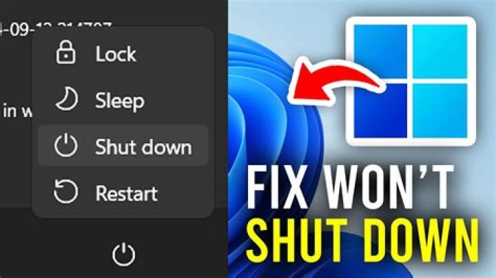 Computer won't fully shut down