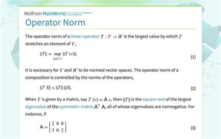 Computing norm of linear operator