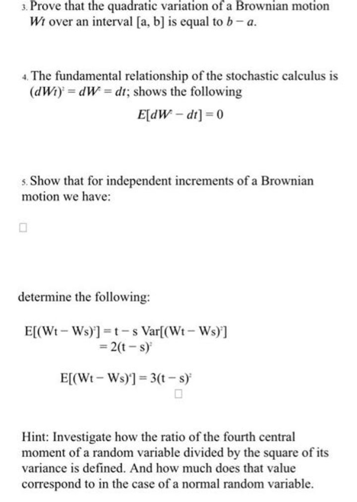 Computing quadratic variation and criteria for Brownian motion