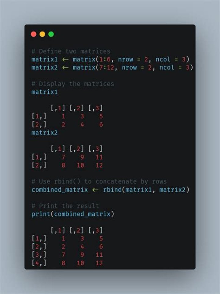 Concatenating Matrices in R