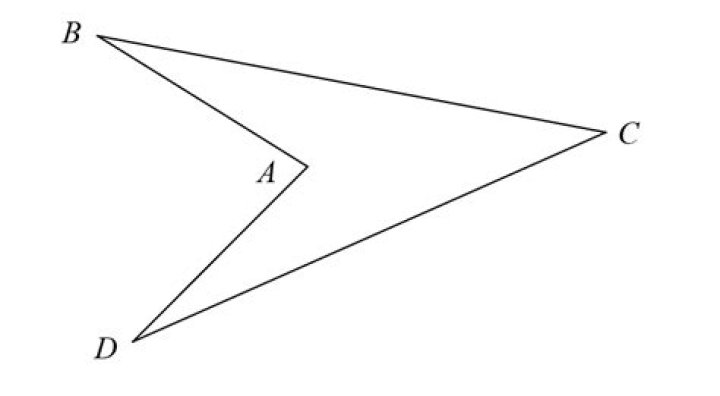 Congruence of triangles - concave kite
