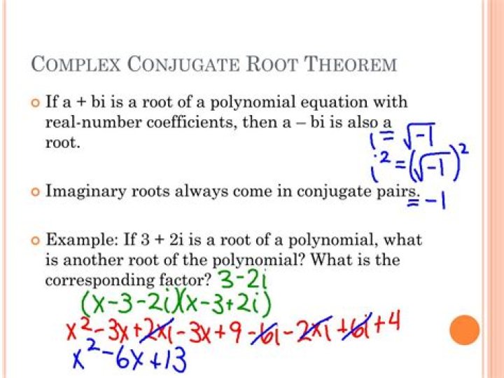 Conjugate root theorem confusion