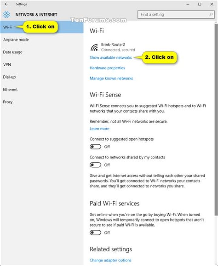Connect to wireless network