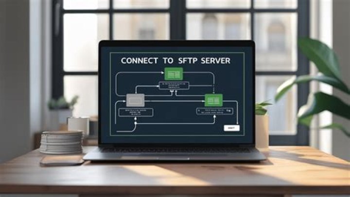connecting to sftp server by not using a client software like filezilla