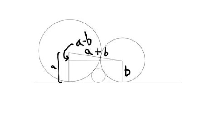 Construct two circles tangent to each other and to a line, and a circle tangent to all three