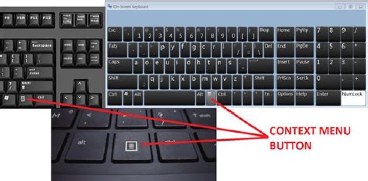 context key button on some keyboards