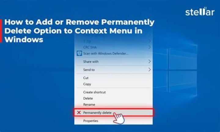 Context Menu Delete Option
