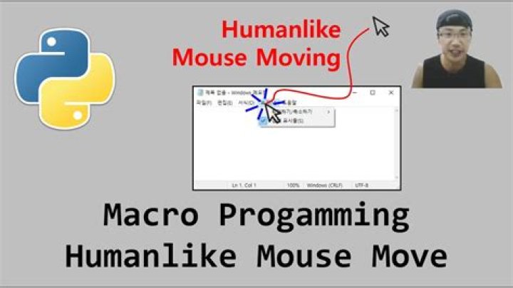 Controlling mouse with Python
