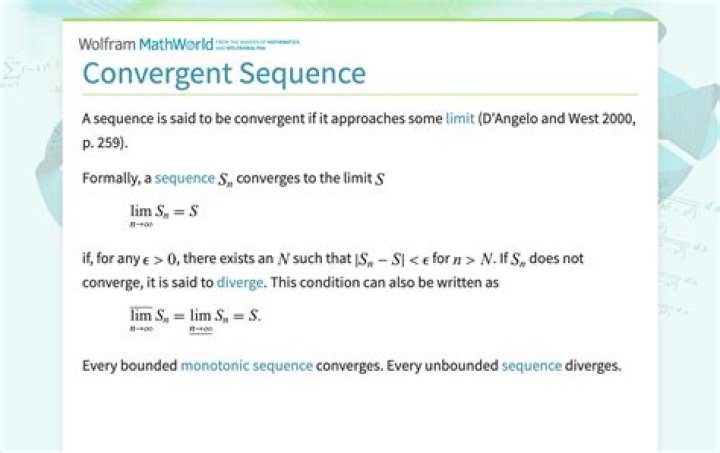Converging Sequences Definition