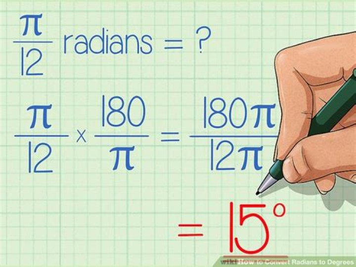 Conversion from radians to degrees