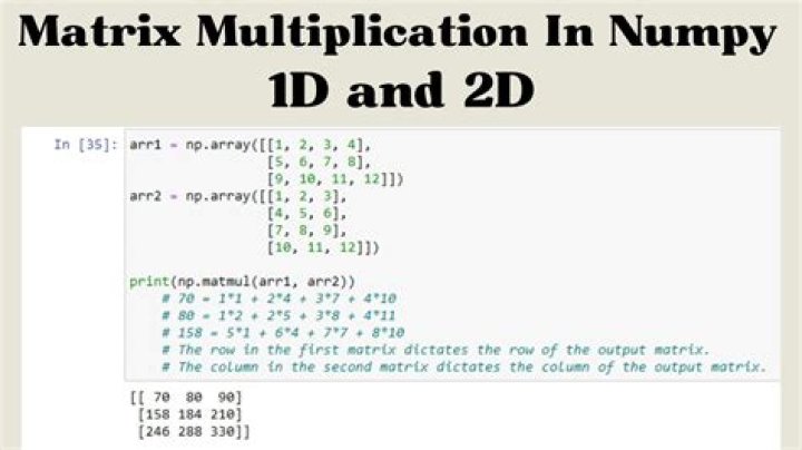 convert a 2D numpy array to a 2D numpy matrix
