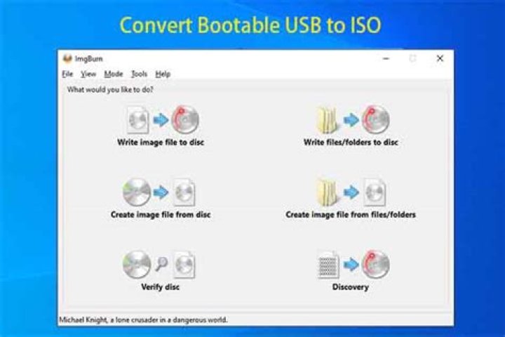 Convert bootable USB to ISO file