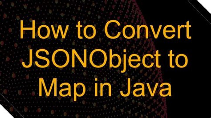 Convert JSONObject to Map