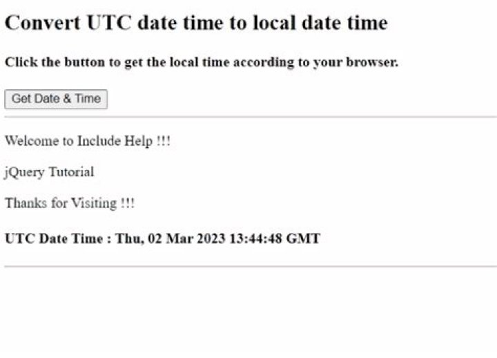 Convert UTC Epoch to local date