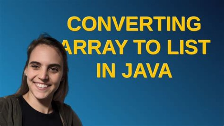 Converting array to list in Java
