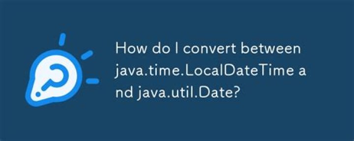 Converting between java.time.LocalDateTime and java.util.Date