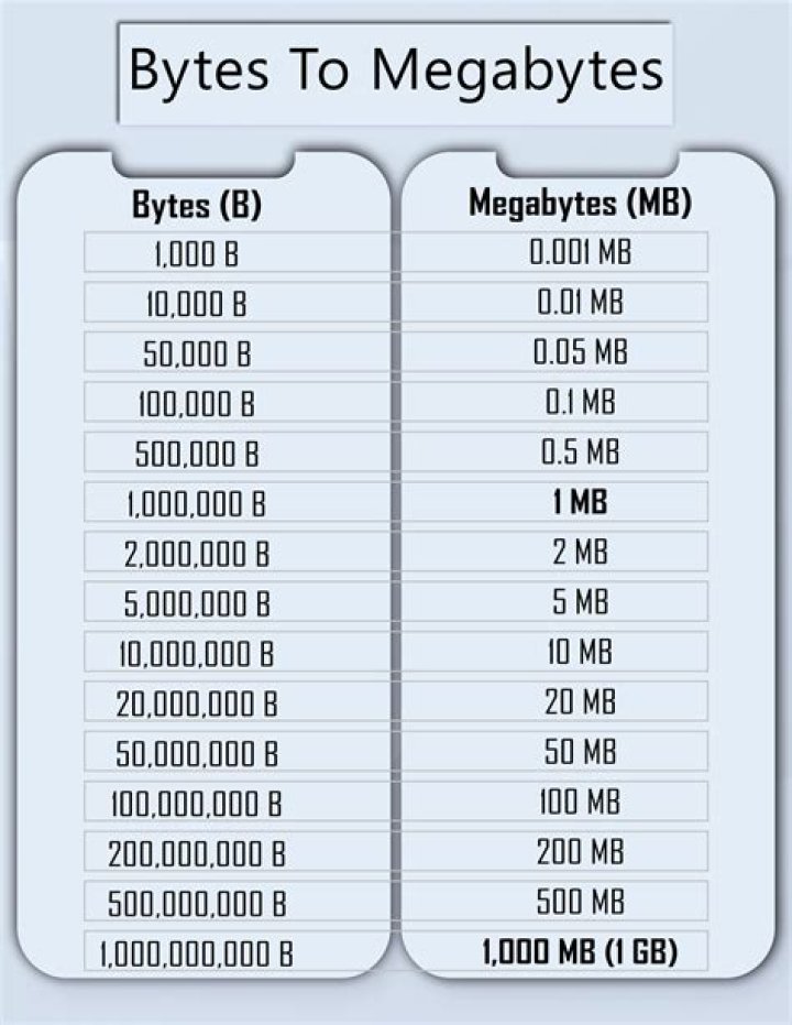 Converting bytes to megabytes