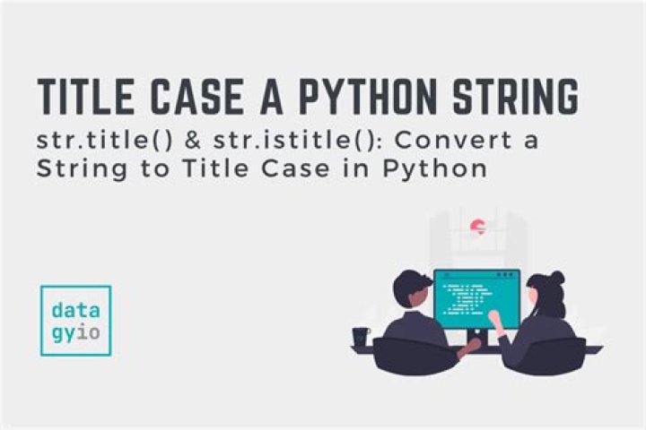 Converting string to title case