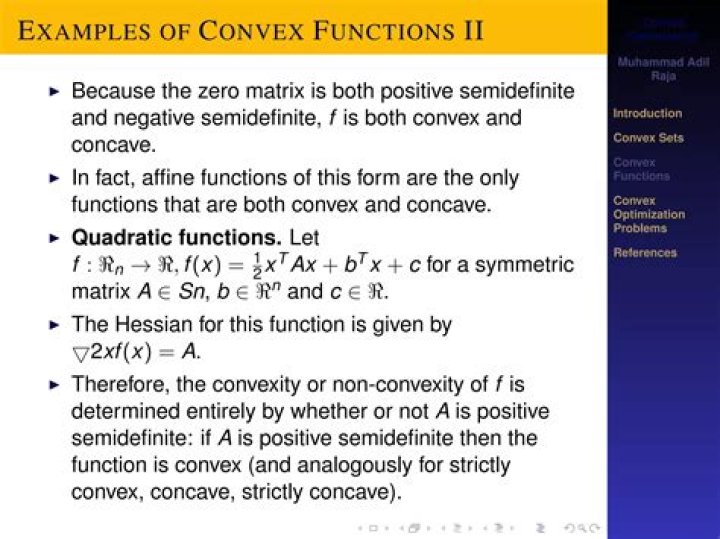 Convexity, Hessian matrix, and positive semidefinite matrix
