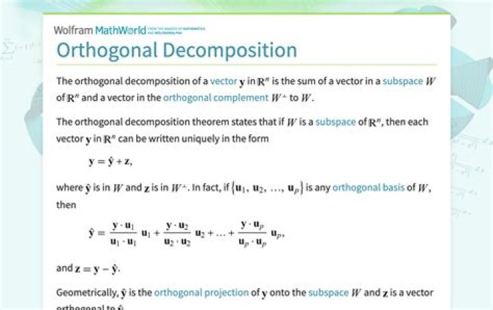 Coordinate-Free Proof of the Orthogonal Decomposition Theorem