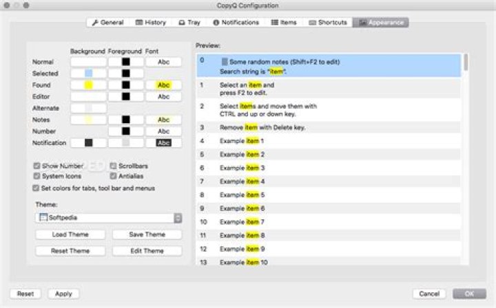 CopyQ Screenshot