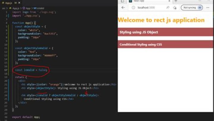 Correct way to handle conditional styling in React