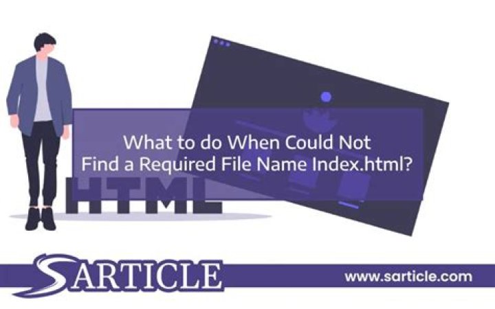 Could not find a required file. Name: index.html