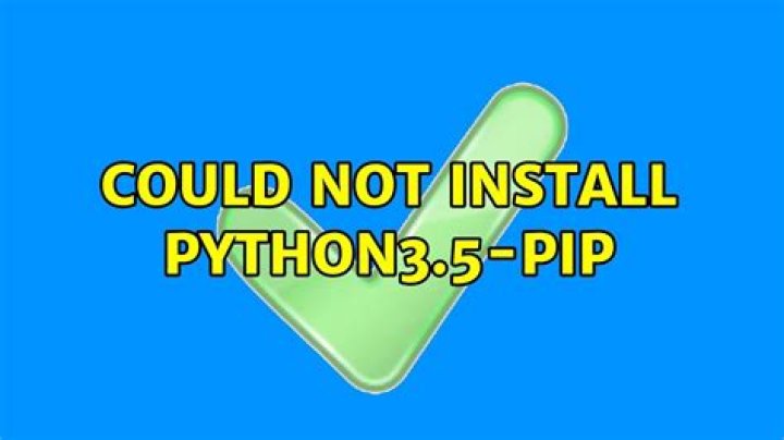 Could not install python3.5-pip