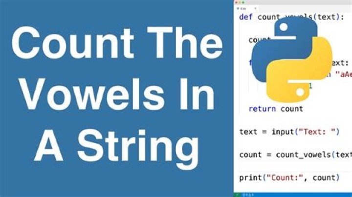 Count Vowels in String Python