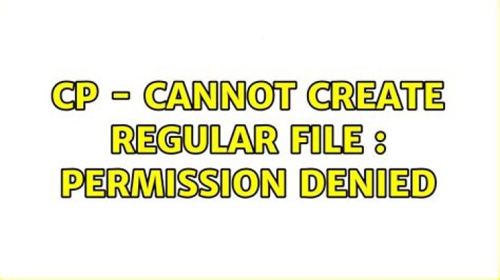 cp: cannot create regular file '/home/Documents': Permission denied