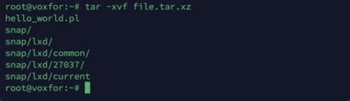 Create a tar.xz in one command
