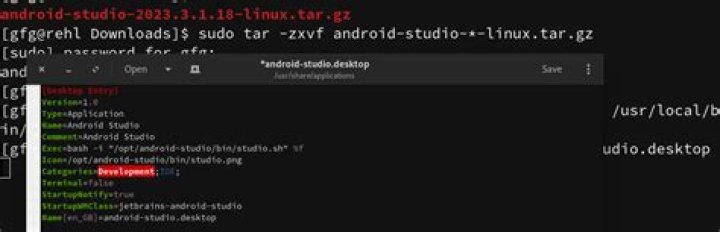 Create desktop entry for executable