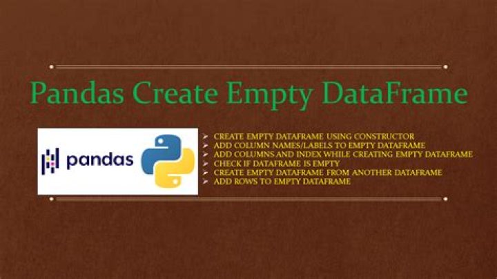 Creating an empty Pandas DataFrame, then filling it?