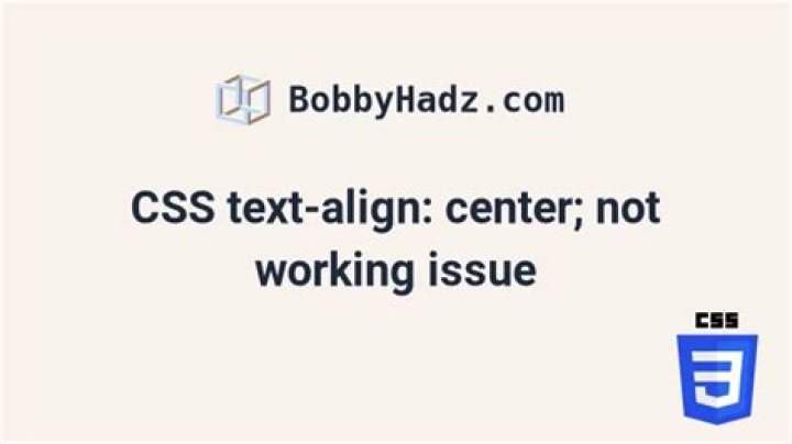 CSS text-align: center; is not centering things