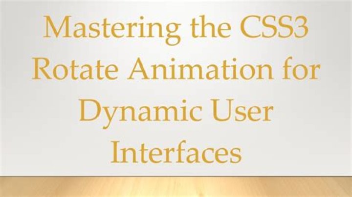 CSS3 Rotate Animation