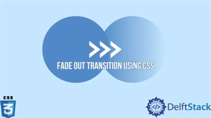 CSS3 Transition - Fade out effect