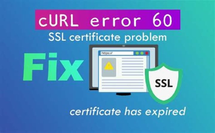 cURL error 60: SSL certificate problem: certificate has expired