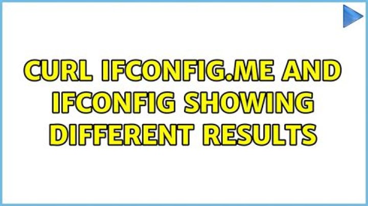 curl ifconfig.me and ifconfig showing different results
