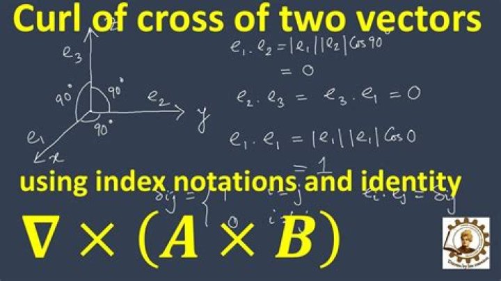 Curl of Cross Product of Two Vectors