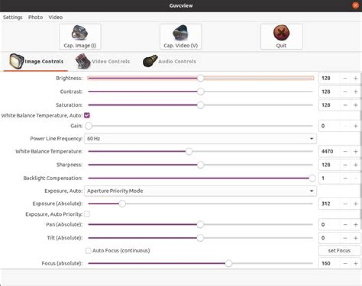 Customizability of (Logitech Brio 4K Ultra HD) Webcam on Ubuntu