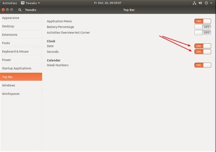 Customizing tray/taskbar date display in Ubuntu with GNOME 3