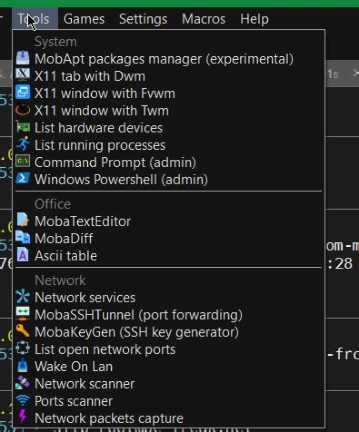 Cygwin terminal / shell session in mobaxterm